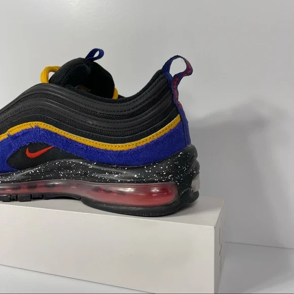 NIKE AIR MAX 97 CONCORD ACG TERRA MENS SHOES SIZE 9 BLACK PURPLE YELLOW RED USED - Picture 10 of 10